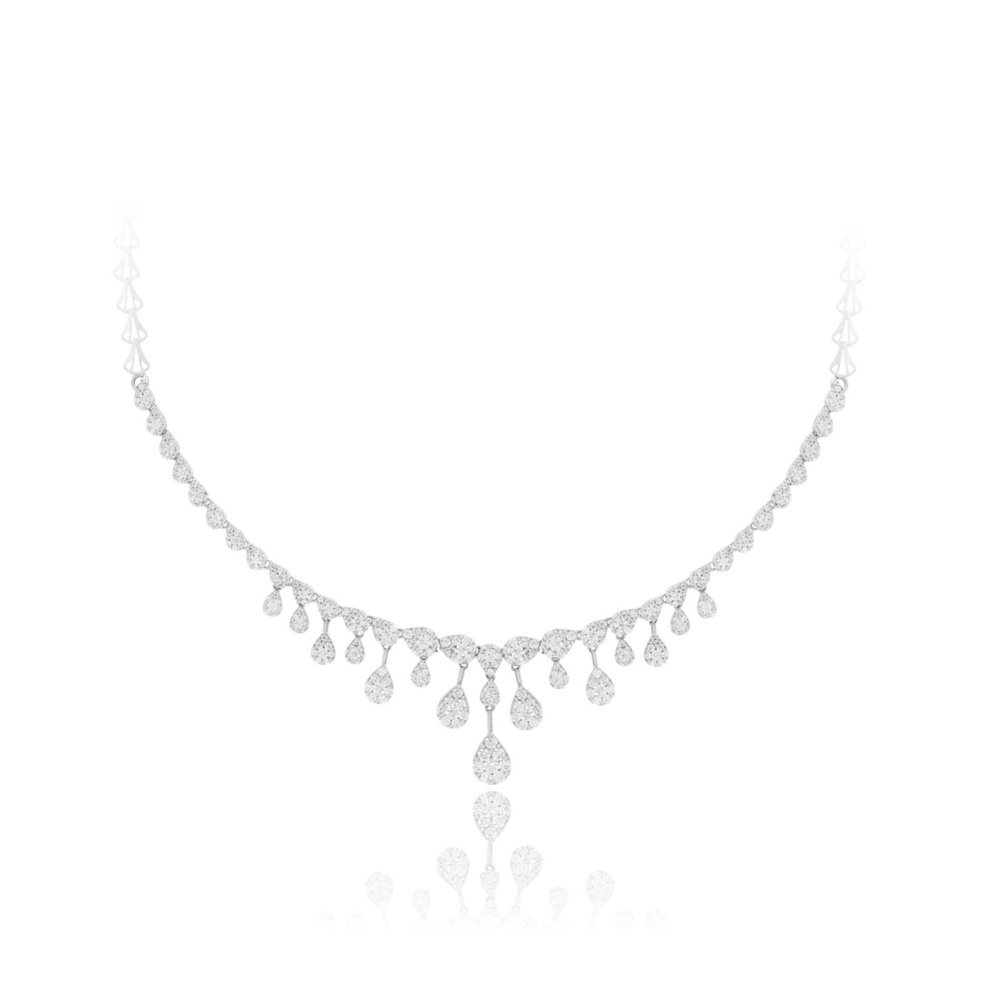 Sparkling Raindrop Lab Grown Diamond Necklace