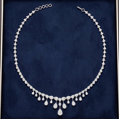 Sparkling Raindrop Lab Grown Diamond Necklace