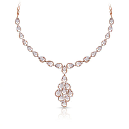 Graceful Tear Lab Grown Diamond Necklace