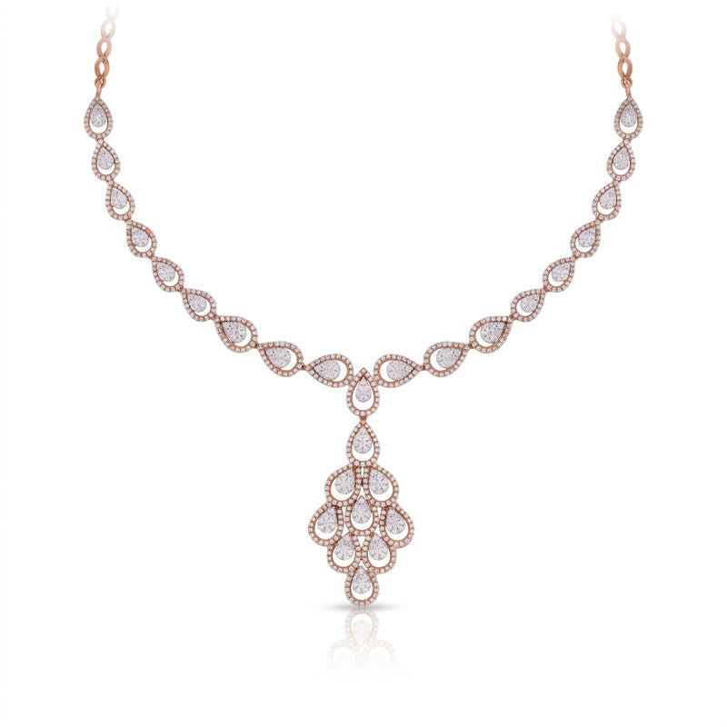 Graceful Tear Lab Grown Diamond Necklace