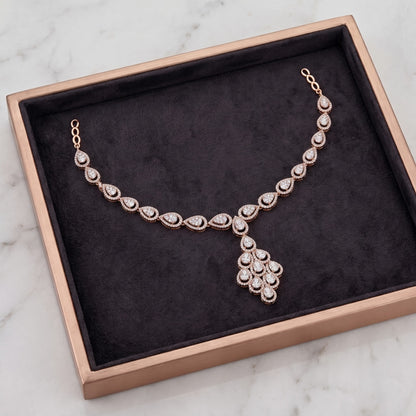 Graceful Tear Lab Grown Diamond Necklace