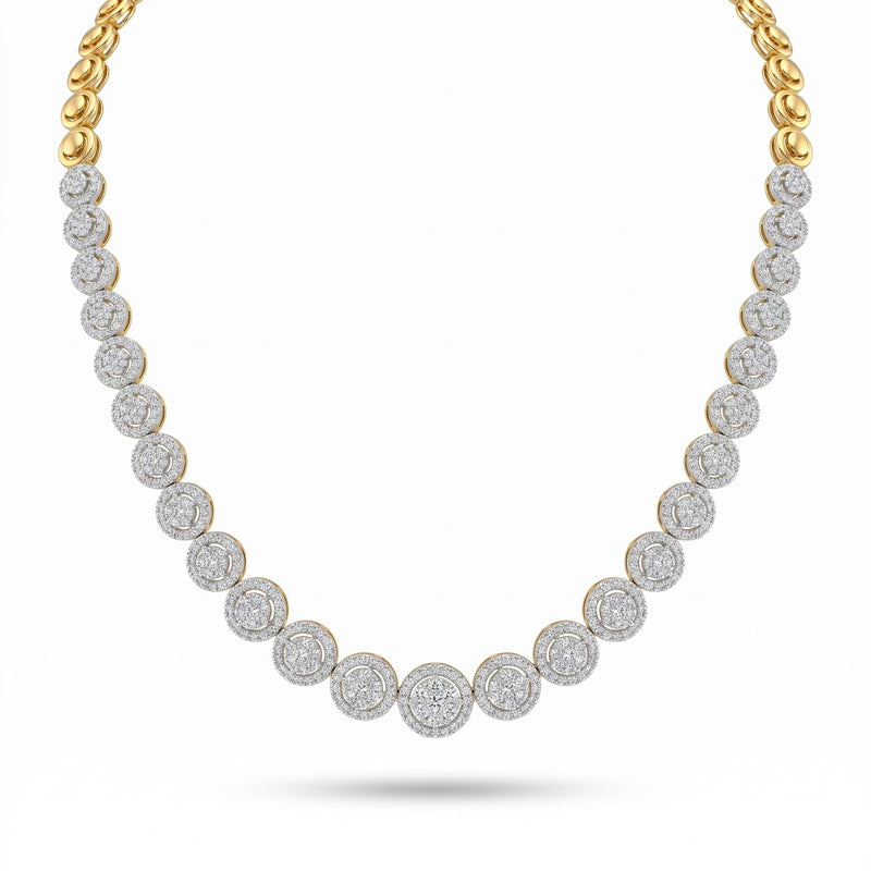 Sparkling Orb Lab Grown Diamond Necklace