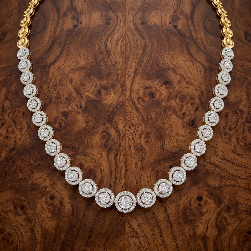 Sparkling Orb Lab Grown Diamond Necklace