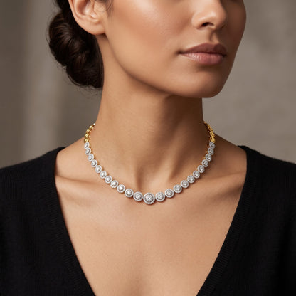 Sparkling Orb Lab Grown Diamond Necklace