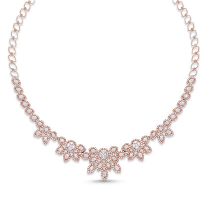 Floral Radiance Lab Grown Diamond Necklace