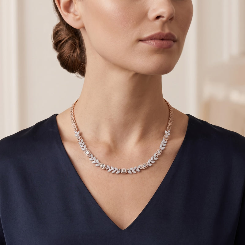 Whimsical Lab Grown Diamond Necklace