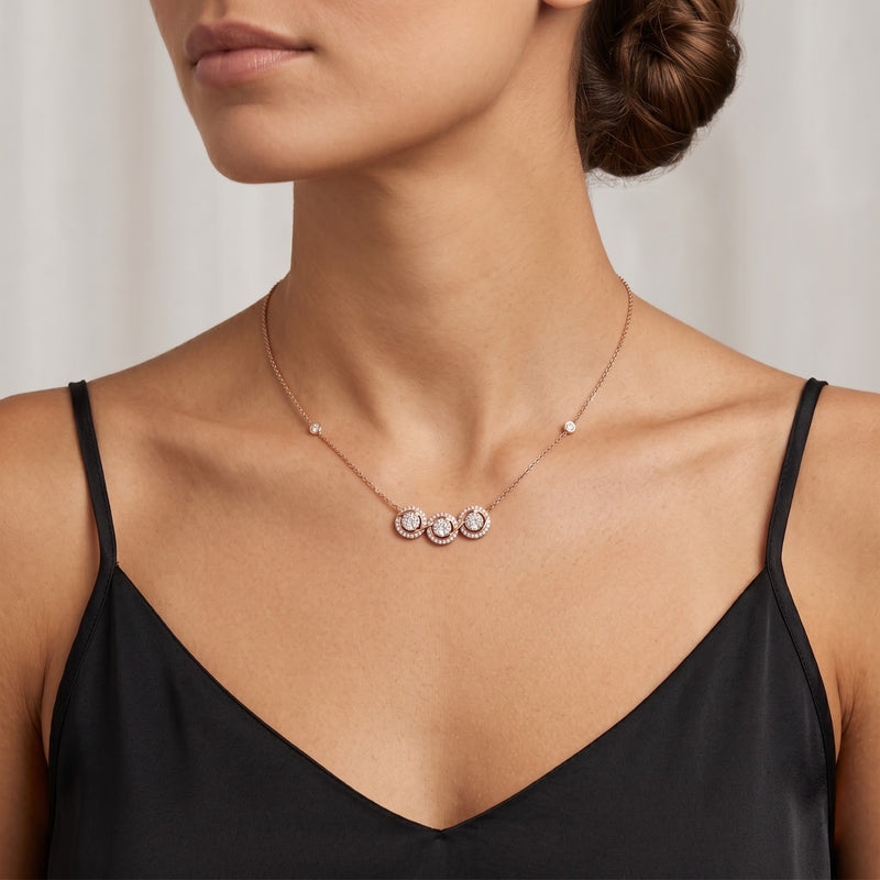Triple Brilliance Lab Grown Diamond Necklace