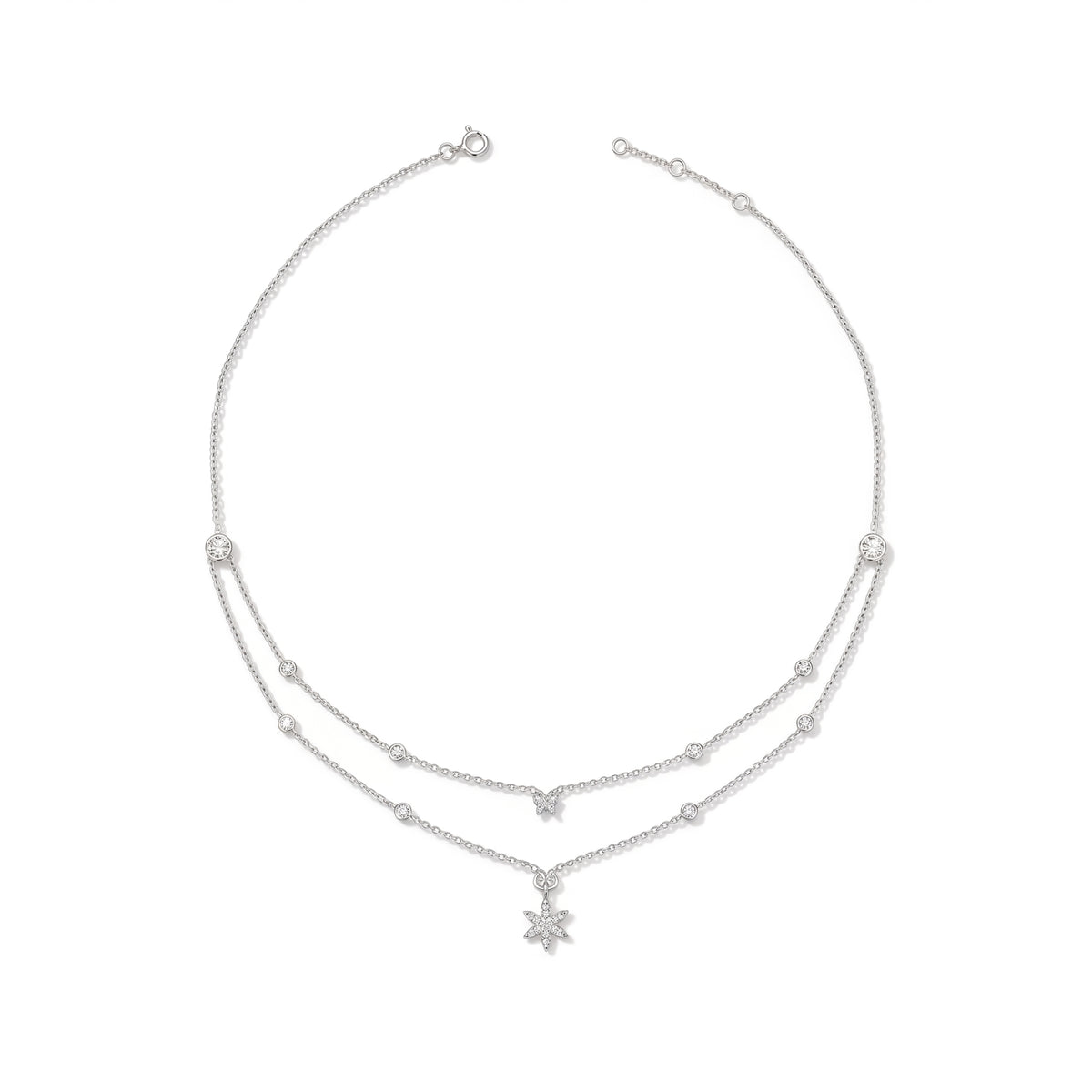Winter Dew Drop Lab Grown Diamond Necklace