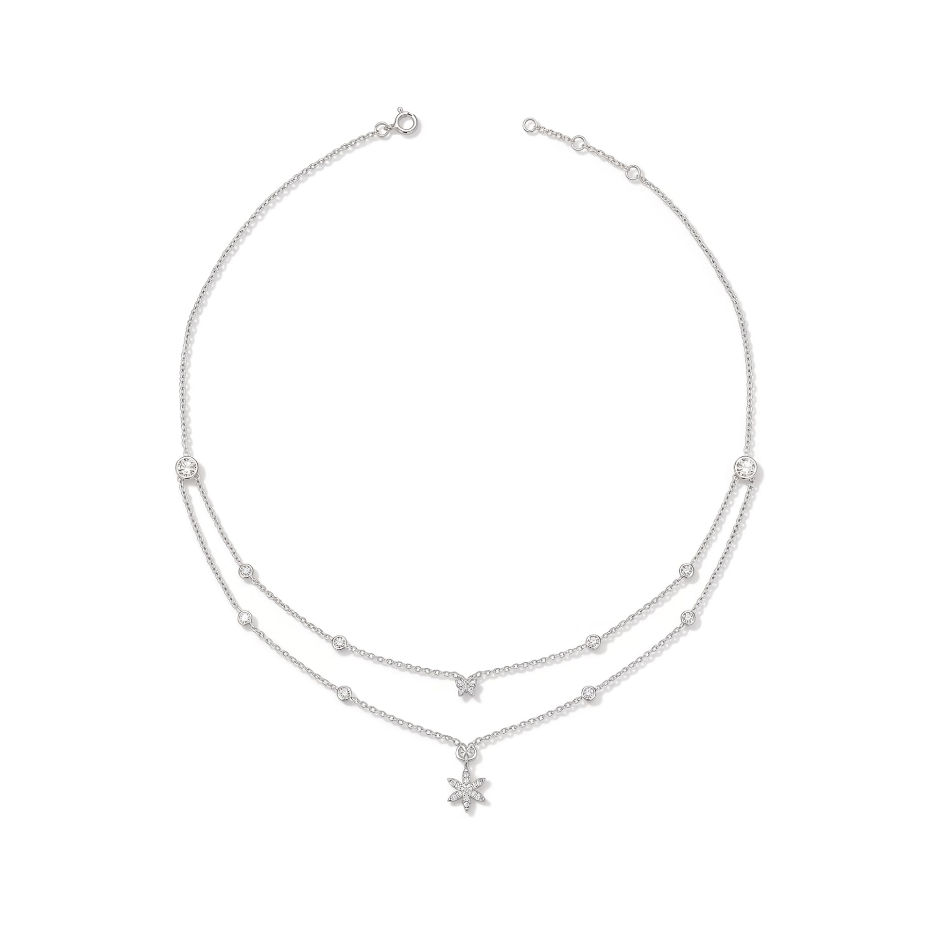 Winter Dew Drop Lab Grown Diamond Necklace