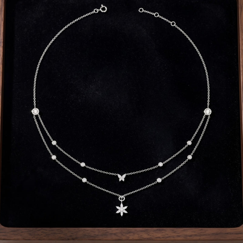 Winter Dew Drop Lab Grown Diamond Necklace