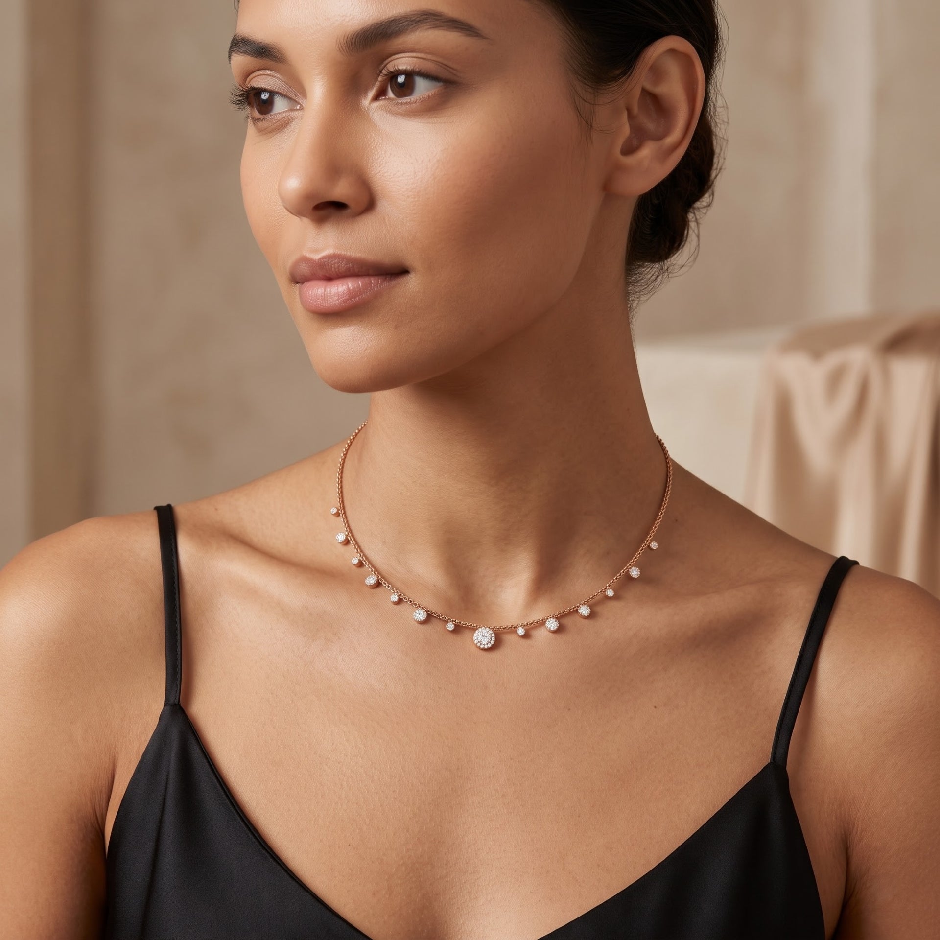 Glimmer Dot Lab Grown Diamond Necklace