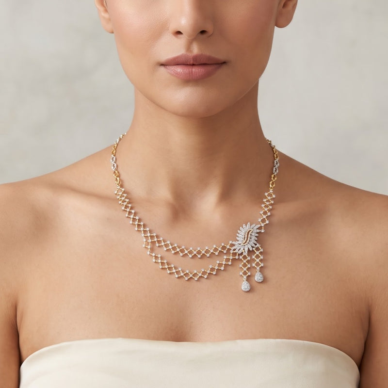 Sunspire Linked Lab Grown Diamond Necklace