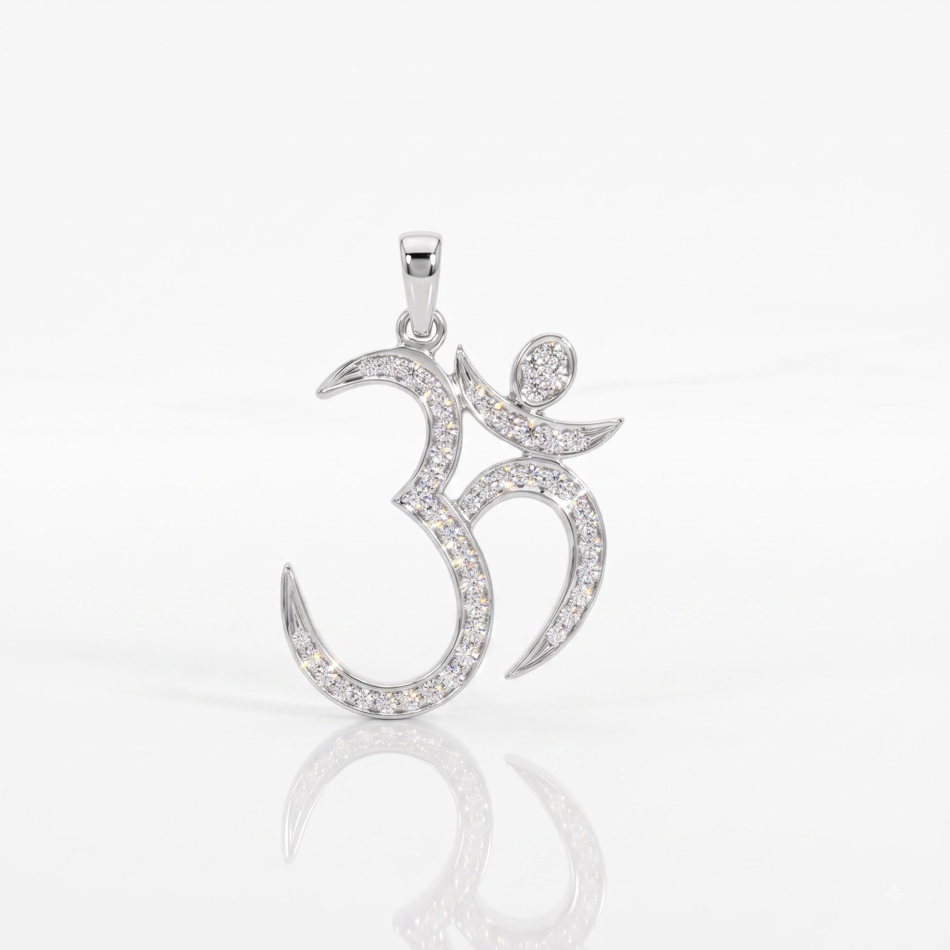 Divine Om Lab Grown Diamond Pendant