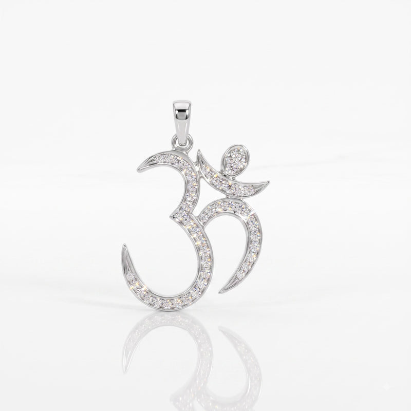 Divine Om Lab Grown Diamond Pendant