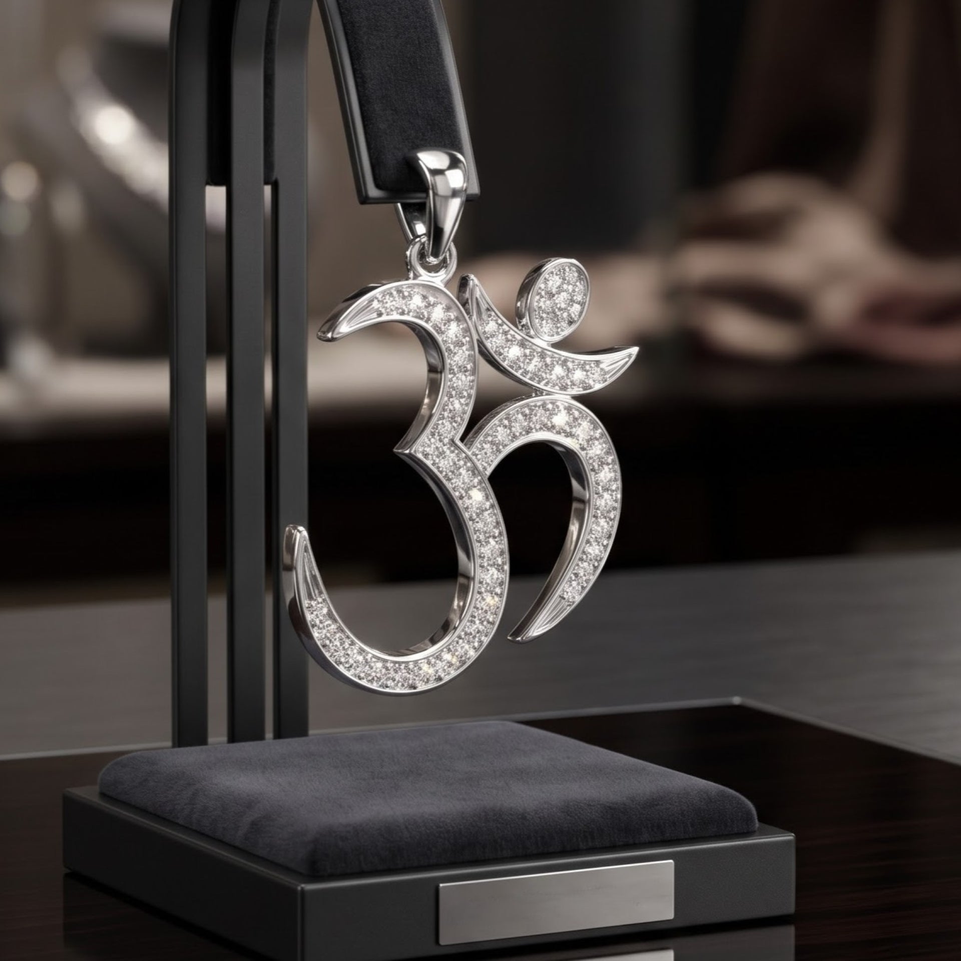 Divine Om Lab Grown Diamond Pendant