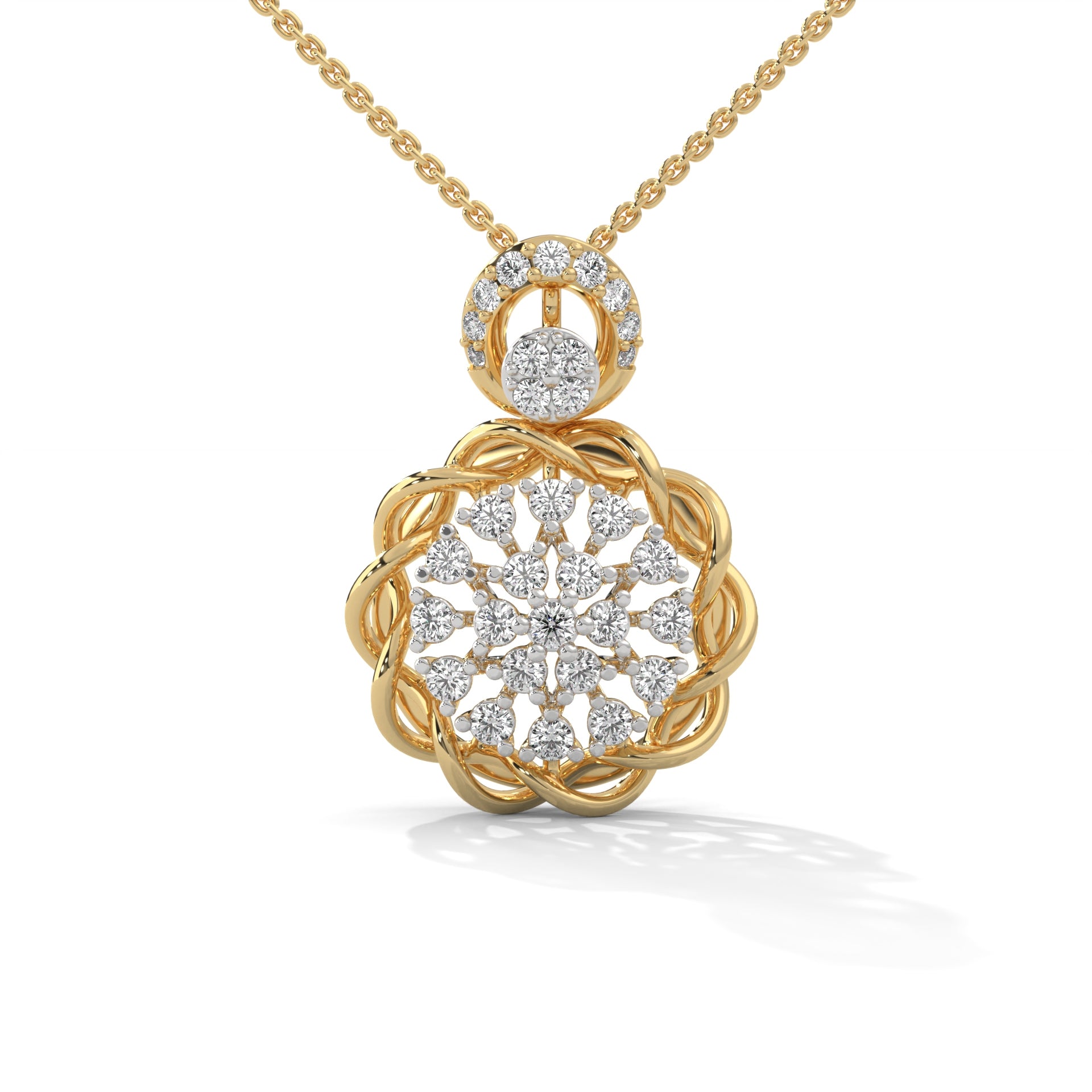 Enchanted Bloom Lab Grown Diamond Pendant