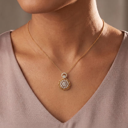 Enchanted Bloom Lab Grown Diamond Pendant