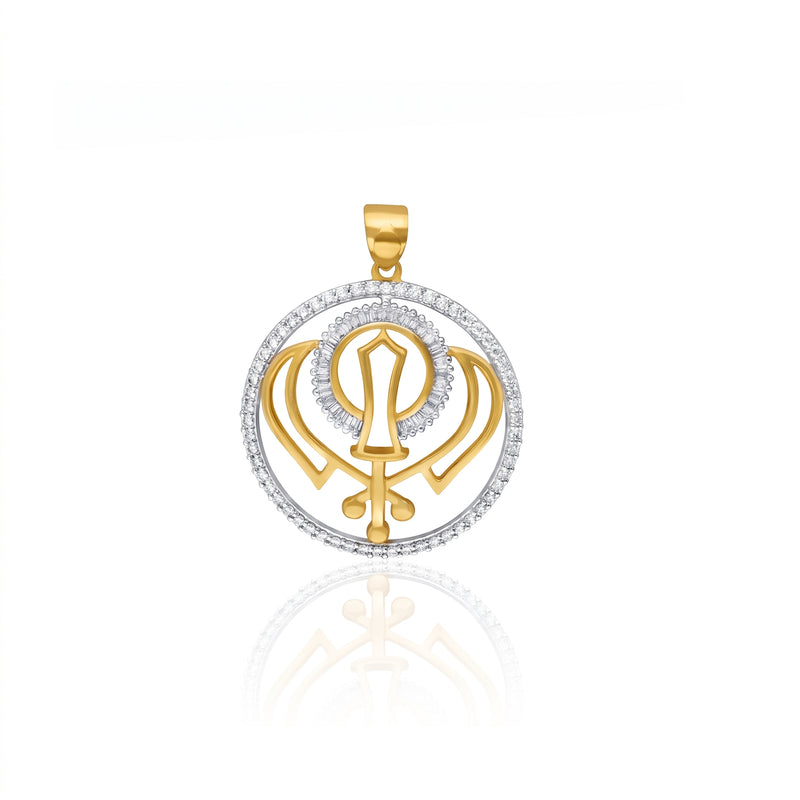 Eternal Khalsa Lab Grown Diamond Pendant