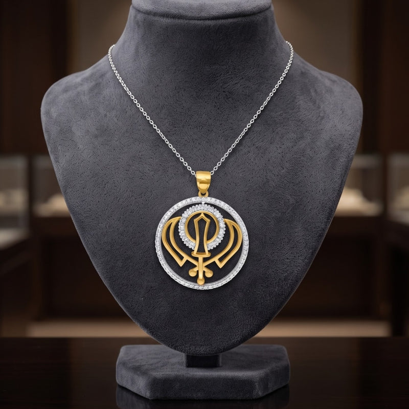 Eternal Khalsa Lab Grown Diamond Pendant