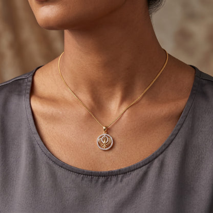 Eternal Khalsa Lab Grown Diamond Pendant