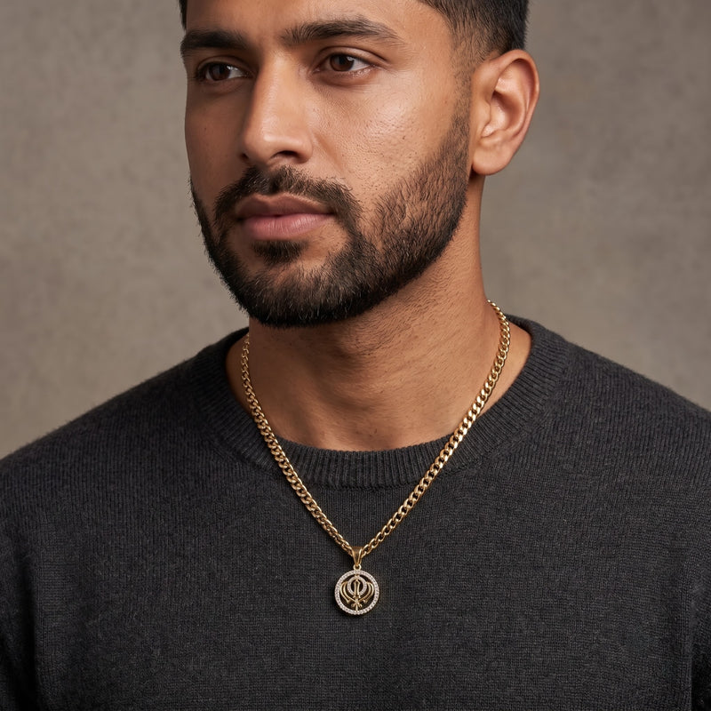 Eternal Khalsa Lab Grown Diamond Pendant