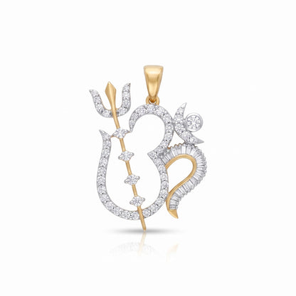Divine Om Radiance Lab Grown Diamond Pendant