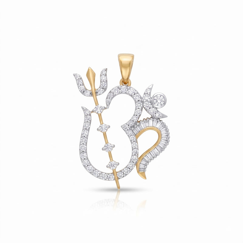 Divine Om Radiance Lab Grown Diamond Pendant
