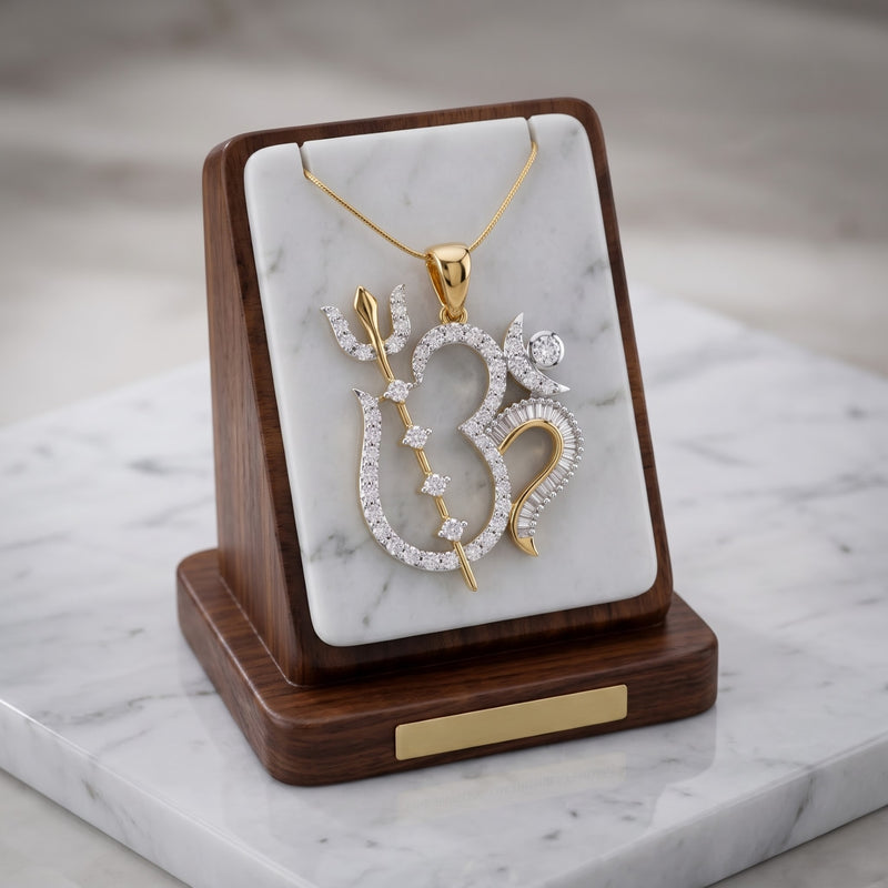 Divine Om Radiance Lab Grown Diamond Pendant