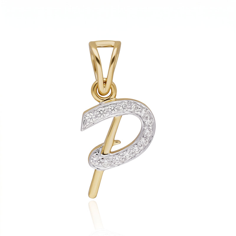 Signature "P" Lab Grown Diamond Pendant