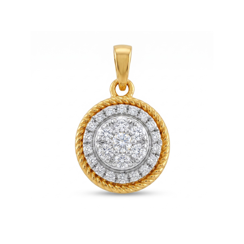 Starburst Charm Lab Grown Diamond Pendant