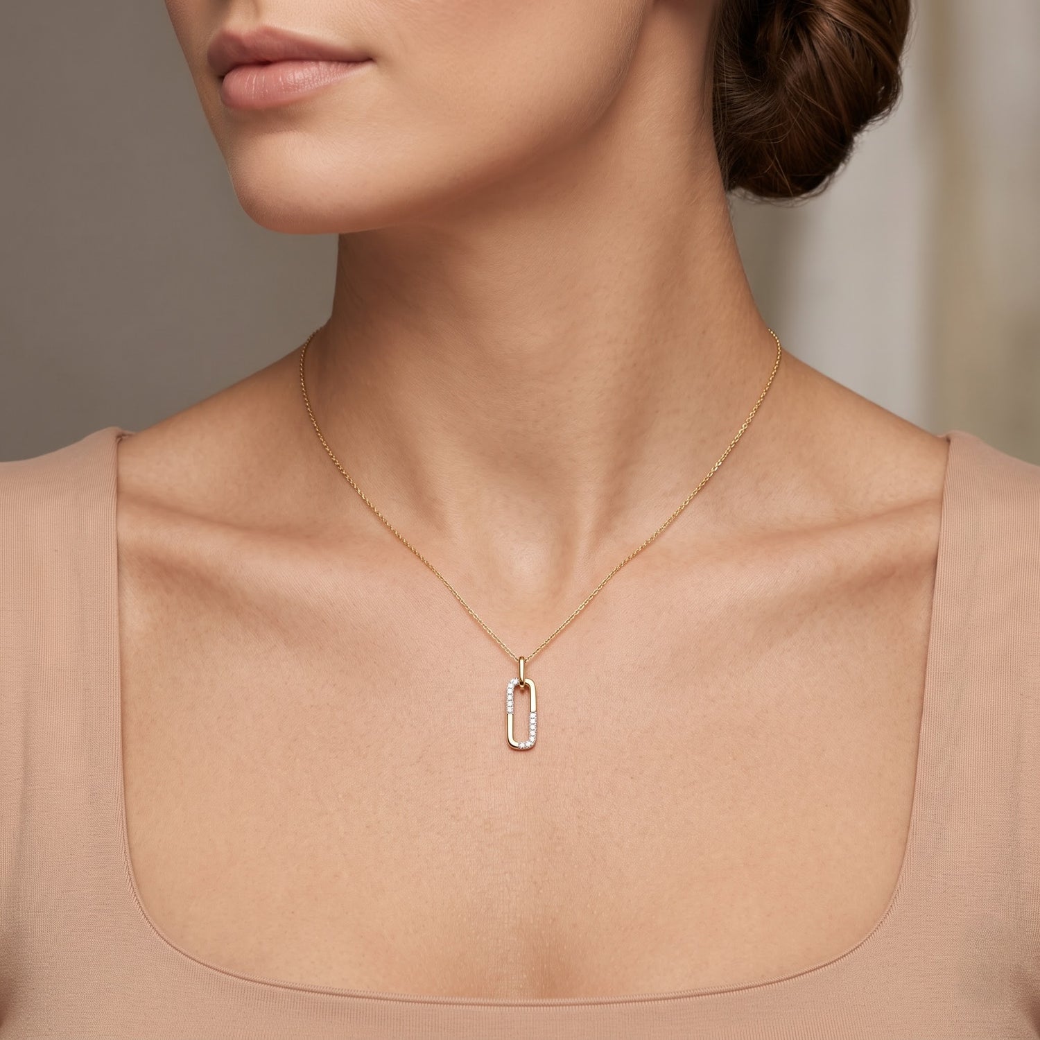Link Lab Grown Diamond Pendant