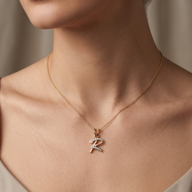Signature "R" Lab Grown Diamond Pendant