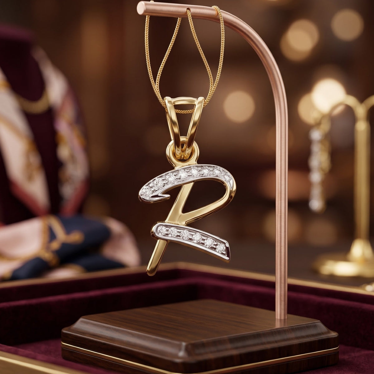 Signature "R" Lab Grown Diamond Pendant