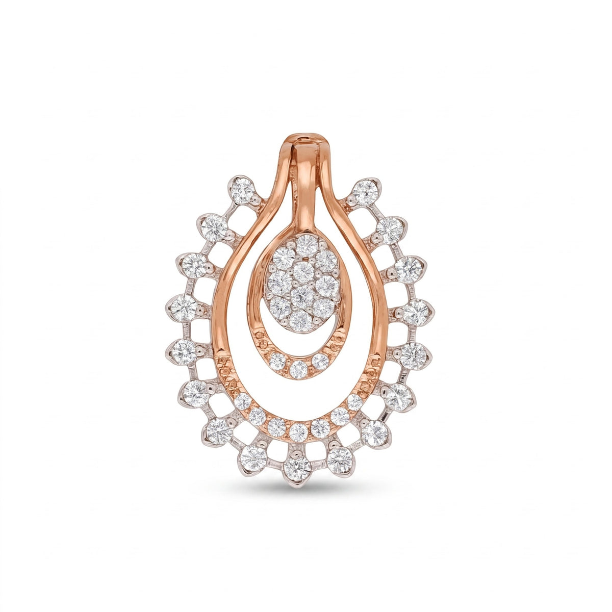 Serene Spark Tear Lab Grown Diamond Pendant