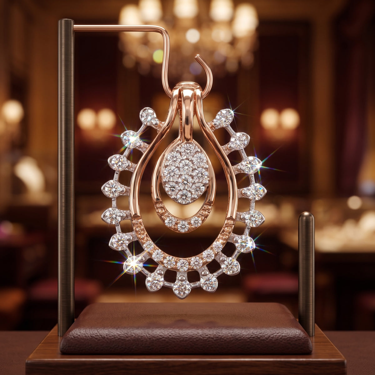 Serene Spark Tear Lab Grown Diamond Pendant