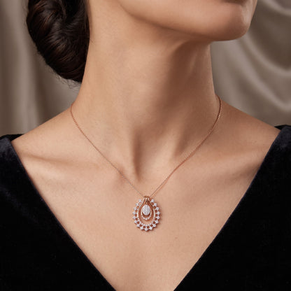 Serene Spark Tear Lab Grown Diamond Pendant