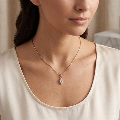 Harmony Bud Lab Grown Diamond Pendant