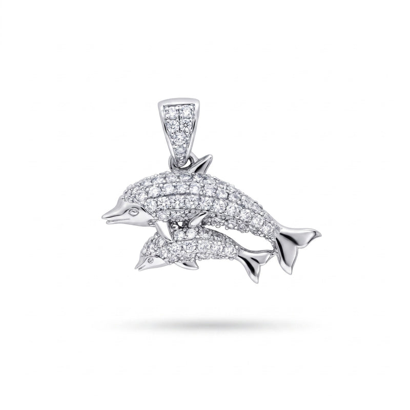 Dolphin Delight Lab Grown Diamond Pendant