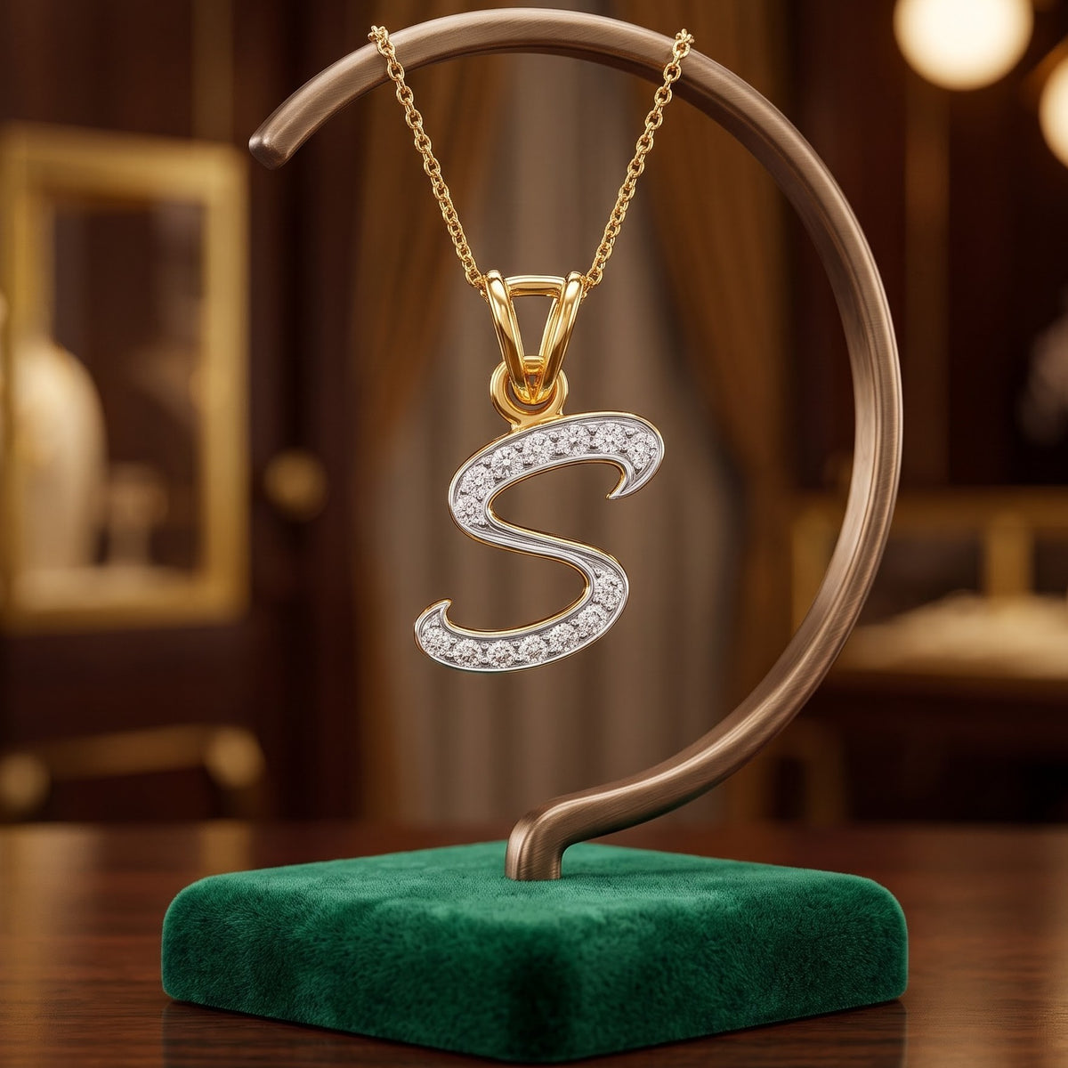 Signature "S" Lab Grown Diamond Pendant