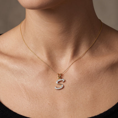 Signature "S" Lab Grown Diamond Pendant
