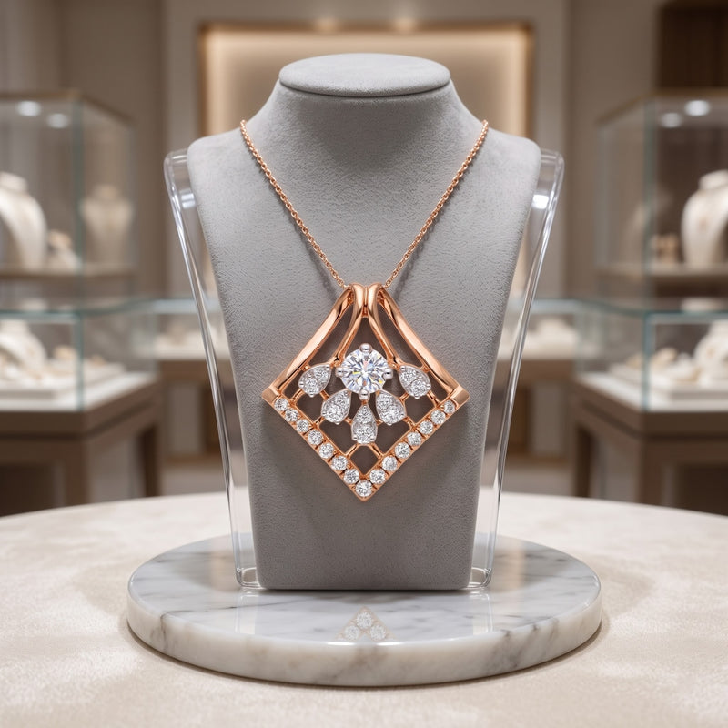 Flourish Frost Lab Grown Diamond Pendant
