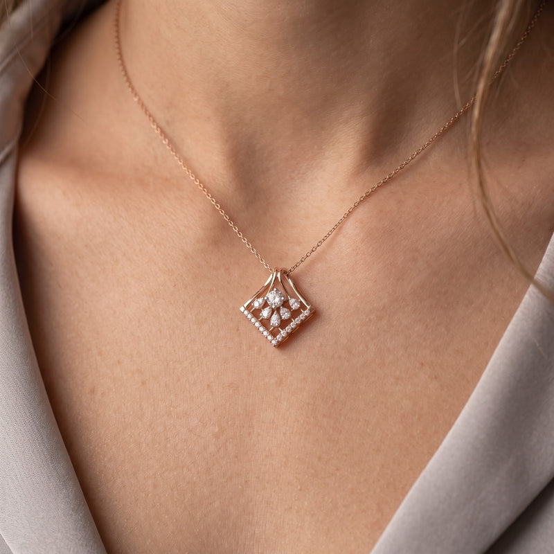 Flourish Frost Lab Grown Diamond Pendant
