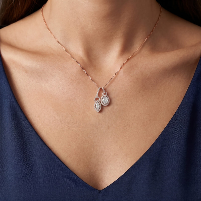 Eclipse Echo Lab Grown Diamond Pendant