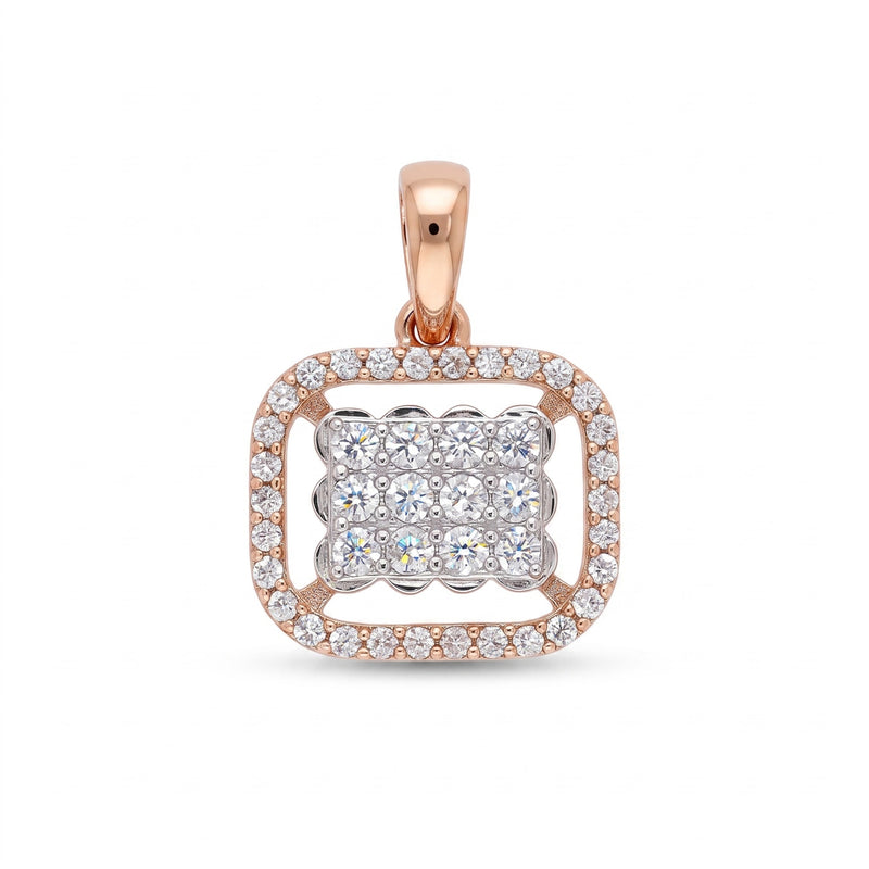 Brilliance Crest Halo Lab Grown Diamond Pendant