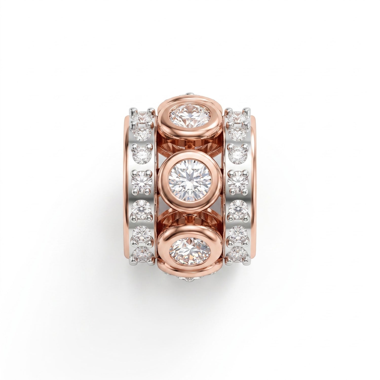 Halo Stream Bar Lab Grown Diamond Pendant