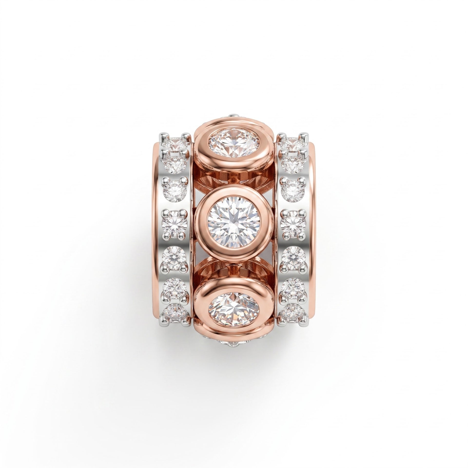 Halo Stream Bar Lab Grown Diamond Pendant