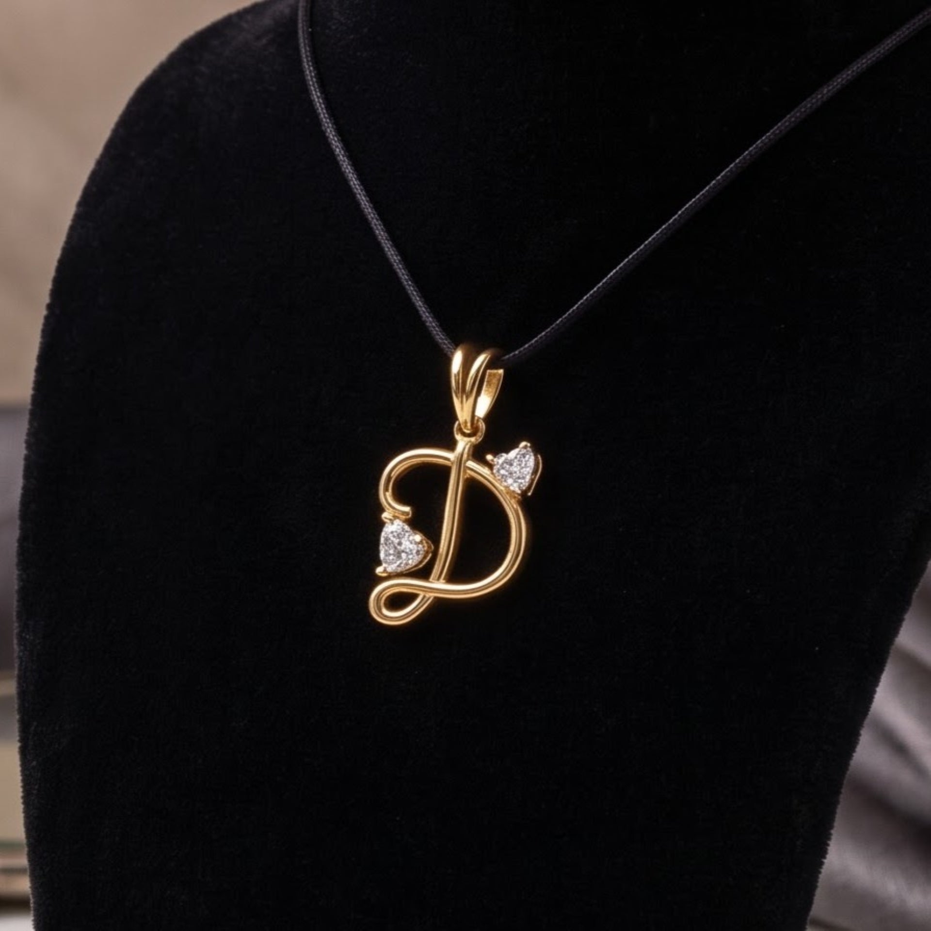 Divine Heartbeat Initial Lab Grown Diamond Pendant