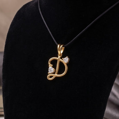 Divine Heartbeat Initial Lab Grown Diamond Pendant