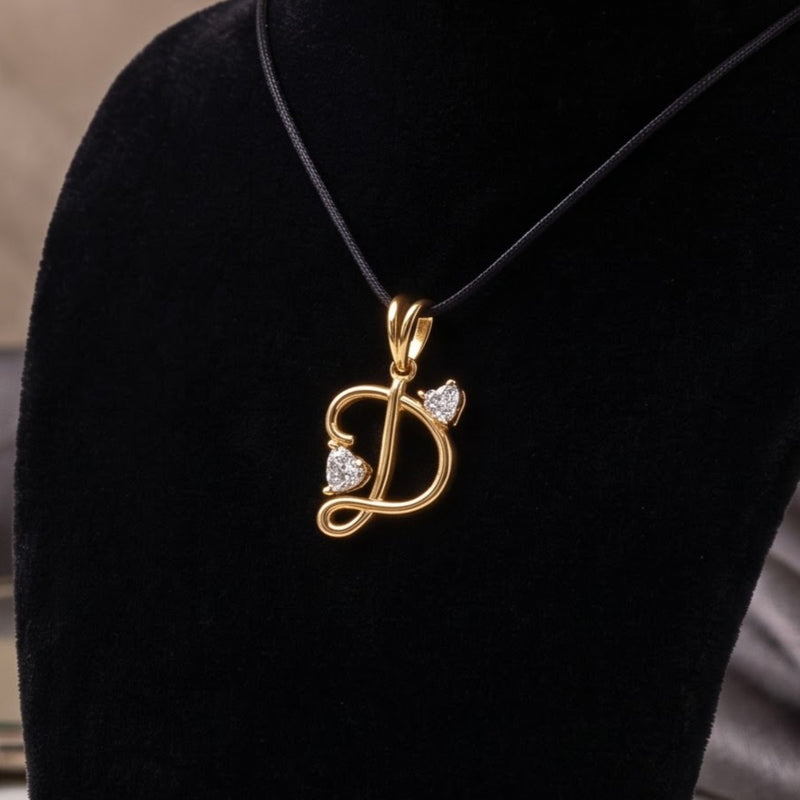 Divine Heartbeat Initial Lab Grown Diamond Pendant