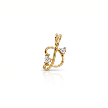 Divine Heartbeat Initial Lab Grown Diamond Pendant